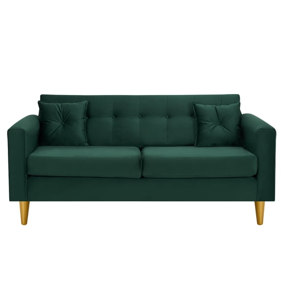 Sofa New Retro 3c Felpa 01 Verde Botella