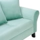 thumbnail image 4 of Sofa Lua 3C + 2 Pouf Felpa 20 Verde Agua, 4 of 6