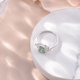 thumbnail image 3 of Anillos de Moissanita Verde de 2 Uds para Mujer Corte Radiante Color D Claridad VVS1 Chapado en 18K Plata de Ley S925 Anillos de Diamante para Mujer Anillos de Compromiso de Moissanita con, 3 of 9