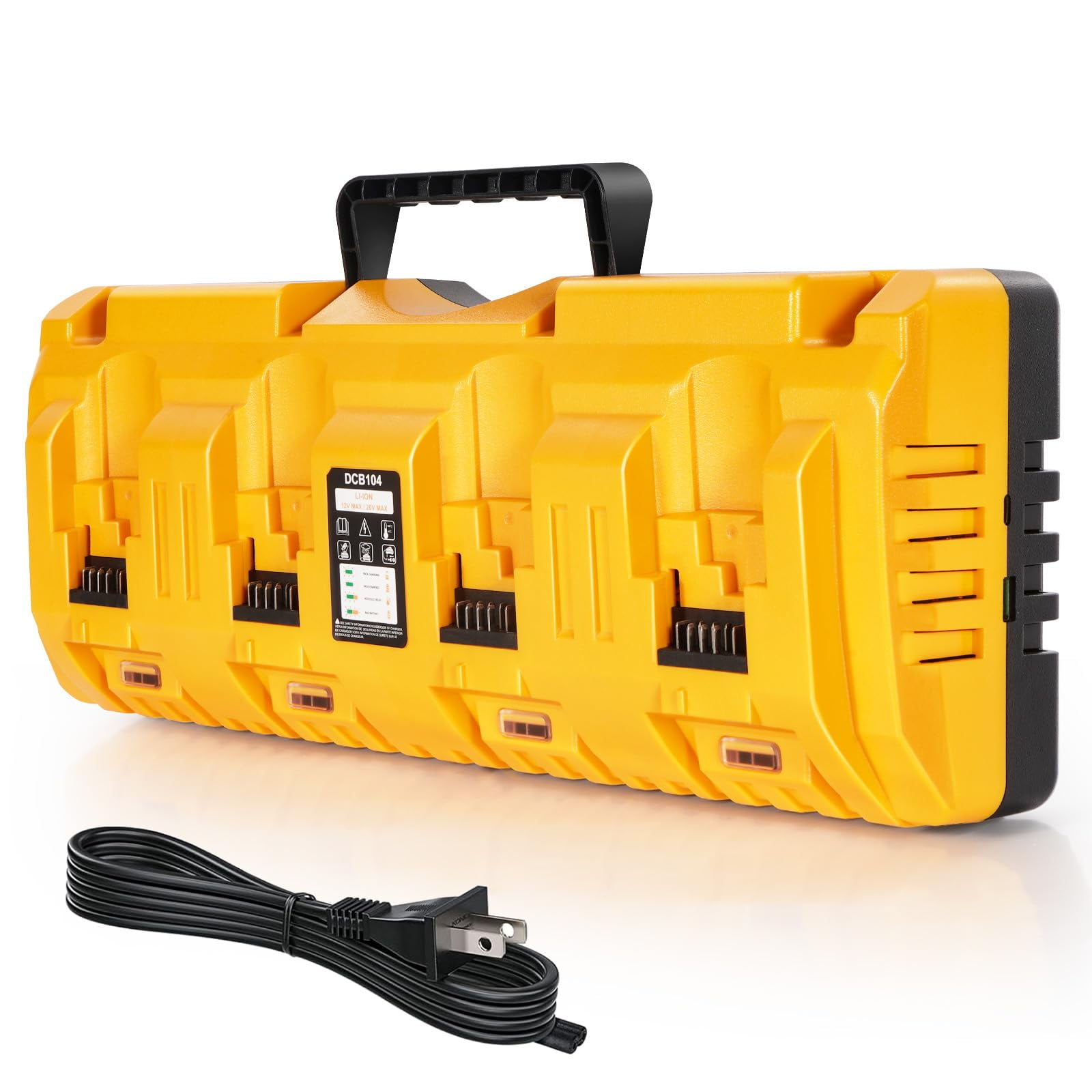 Cargador De Baterías Yetoking Dcb104 De 4 Puertos Con Usb Rápido Y Usb Tipo-c