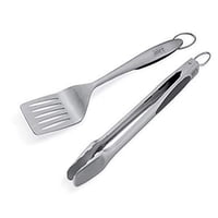 Juego De Herramientas Weber Deluxe De Acero Inoxidable Con Espátula Y Pinzas