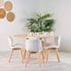 thumbnail image 3 of Comedor Mesa Shanna 100cm + 4 Sillones Rubik Color Blanco, 3 of 7