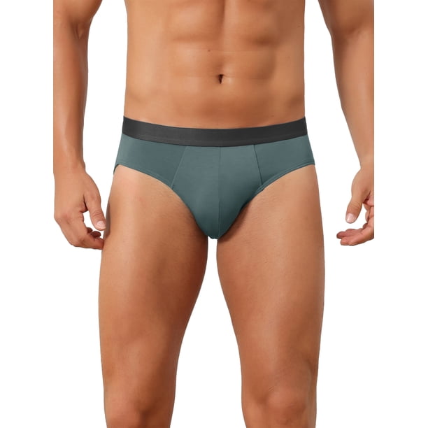 INSPIRE CHIC Ropa interior masculina Cintura elástica sólida Suave y transpirable Calzoncillos deportivos 34 Gris