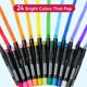 thumbnail image 2 of Crayones SYNCFUN 24 uds Giratorios Sedosos Lavables para Ventana, 2 of 7