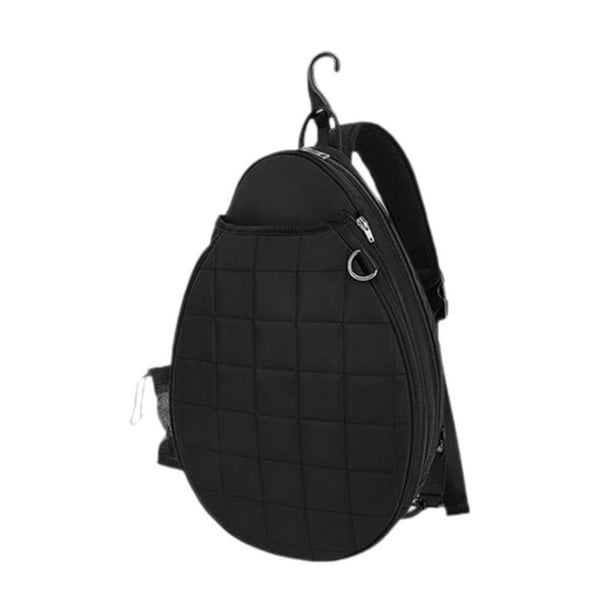 Bolsa de hombro para raqueta de tenis, bolsa de transporte de tenis, bolso de mano para guardar tenis, para hombre/mujer, bolsa de tenis, bolsa de bád Negro