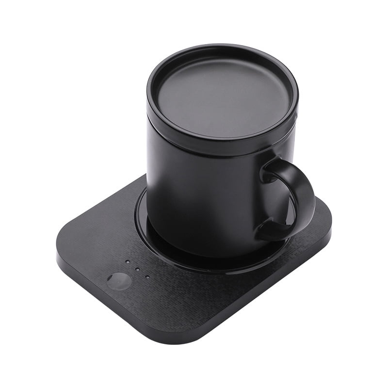 Xusx111 - Calentador De Taza De Café Y Conjunto De Tazas Para Escritorio - Apagado Automático Calentador De Taza De Café Inteligente, Set De Café Esenciales De Oficina En El Hogar (taza Incluida)