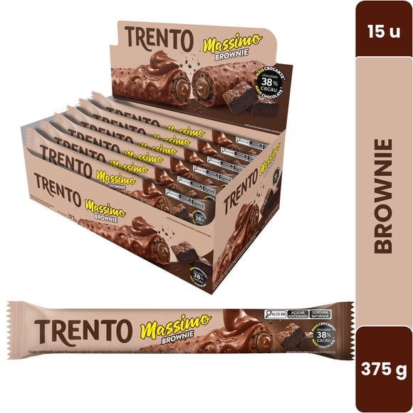 Trento Massimo Brownie, 16u X 29gr, Chocolate