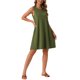 thumbnail image 4 of INSPIRE CHIC Vestidos de Verano para Mujeres Vestido de Tanque de Regreso a Clases Casual de Playa sin Mangas Suelto Camiseta Vestido con Bolsillos M Verde Militar, 4 of 6