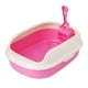 thumbnail image 2 of Caja De Arena Para Gatos, Orinal Semicerrado, Inodoro Duradero Para Gatos, Color Rosa Y Rojo, 2 of 5