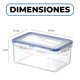 thumbnail image 2 of 3 Taper Contenedor Hermético Plástico 1000ml Comida Almuerzo, 2 of 9