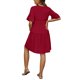 thumbnail image 3 of INSPIRE CHIC Vestido de maternidad para el Día de la Madre de las mujeres, bohemio, con volantes en capas, manga acampanada, casual, cuello en V, vestido de embarazo boho, talla L, rojo, 3 of 6