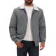 thumbnail image 1 of INSPIRE CHIC Abrigo de Carga de Invierno para Hombre con Solapa y Cremallera Forrado de Felpa Cálido Chaqueta de Pana M Gris, 1 of 5