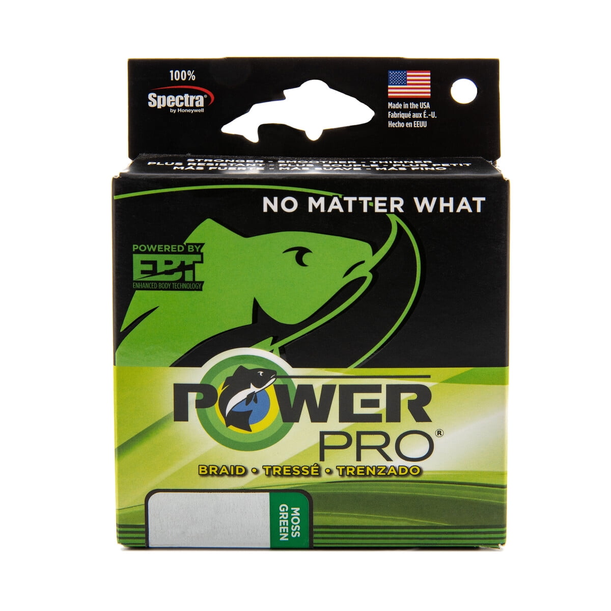 Línea Trenzada Powerpro 15lb 150yd Verde Musgo Spectra