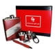 thumbnail image 1 of Set Petaca 8oz Para Whisky Coctelera Viaje Camping + Brujula, 1 of 2