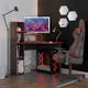 thumbnail image 2 of Escritorio Gamer Color Negro / Rojo, 2 of 3