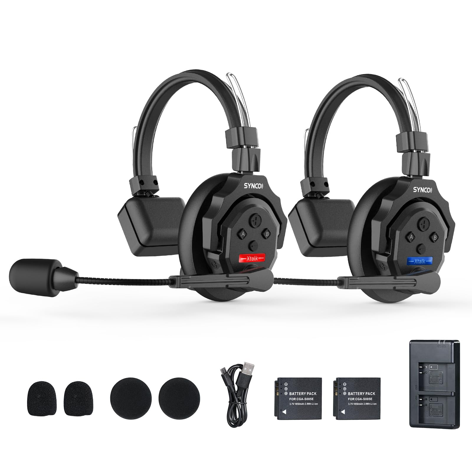 Sistema De Auriculares Con Intercomunicación Inalámbrica Synco Xtalk X2 2,4 Ghz