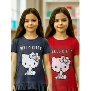 Pack 2 Poleras Niña Hello Kitty Multicolor 4