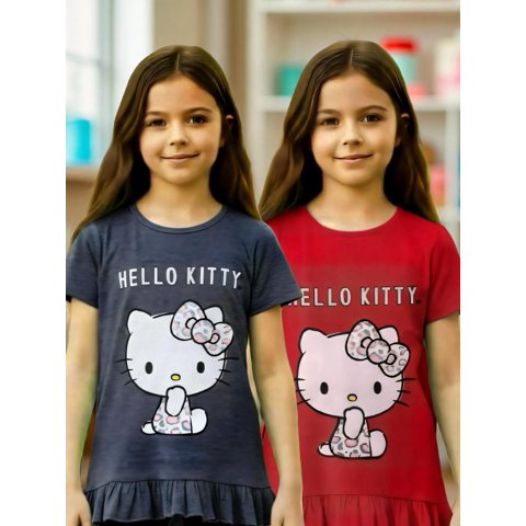 Pack 2 Poleras Niña Hello Kitty Multicolor 6