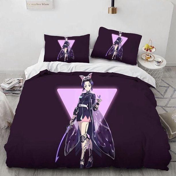 Butterfly-Shinobu -Poster- Duvet Cover 3 Piece Bed SetRoom- Atmosphere Decoration -Anime -peripherals