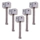 thumbnail image 5 of Puente De Cuerda De Sillín De Aleación De Zinc De 5 Uds Para Accesorios De Instrumentos De Bajo Plateado, 5 of 5