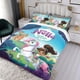 thumbnail image 3 of Nella la Princesa Caballero Conjunto de sábanas temático, trío de piezas, cómodo y amigable con la piel, diseño único, regalo de decoración para el hogar para familiares, amigos y fans,135cm *200cm, 3 of 6