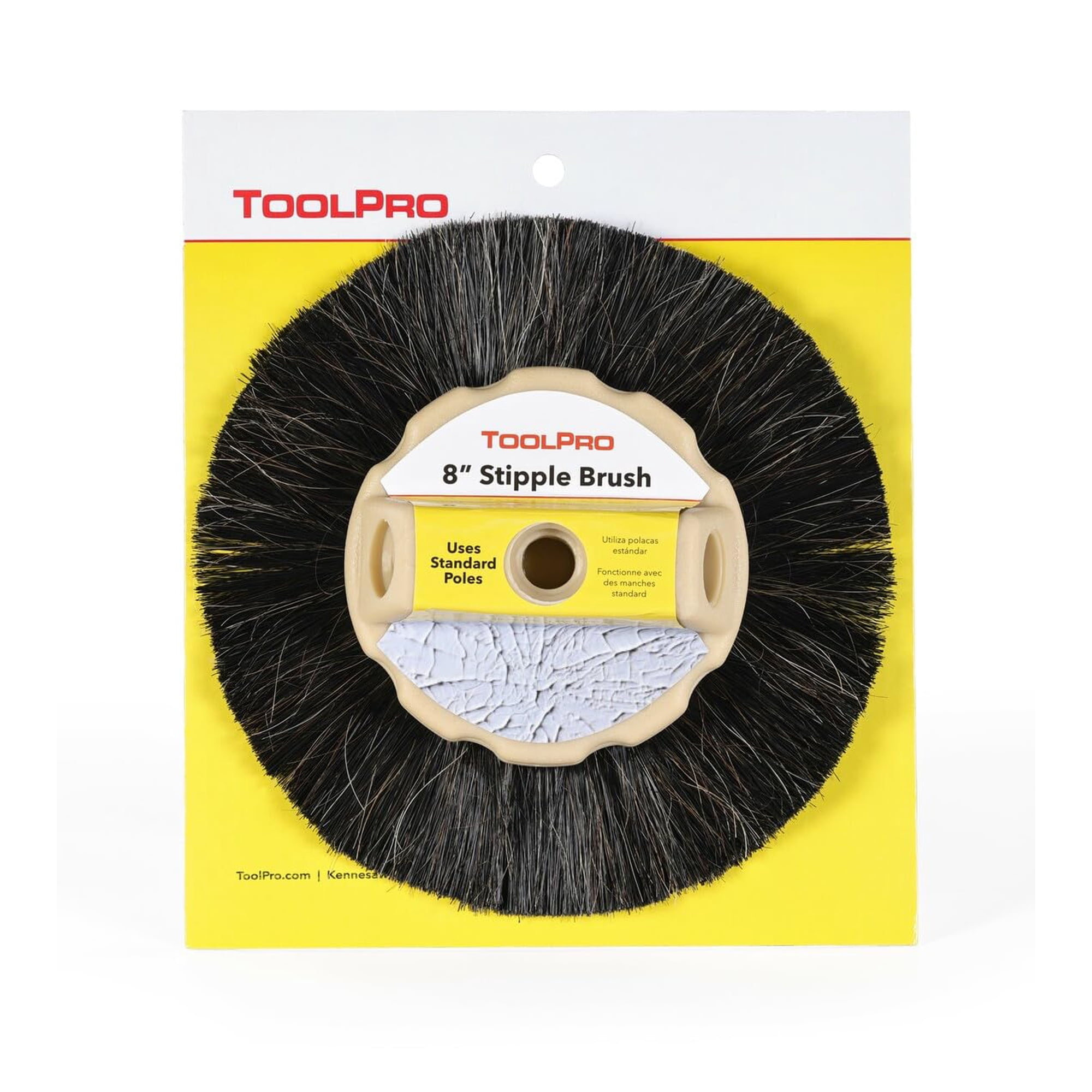 Pincel Stipple Brush Toolpro De Pelo De Caballo Para Plafones De Yeso, 20 Cm