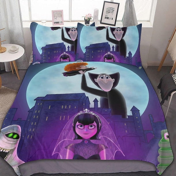 Hotel Transylvania Juego De Ropa De Cama De 3 Piezas Edredón Suave Decoración De Dormitorio Gif
