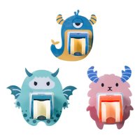 Genérico - Set 5 Soportes Cabezal Ducha Accesorio Baño Bebe Lau