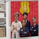 thumbnail image 5 of Odd Squad-theme 4-Piece Shower Curtain Set with Rugs, Waterproof Bathroom Decor Set Includes Bath Mat, U-Shaped Rug, Toilet Lid Cover and Curtain with Hooks, 5 of 6