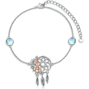 Vousez - Pulsera Atrapasueños Piedra Luna Plata 925