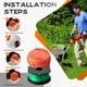 thumbnail image 4 of SF-080 SF-080-BKP para Black and Decker GH3000 GH3000R LST540,SF080 Reemplazo de Recortadora de Cuerda Autoalimentación Carrete Línea Única 20ft 0.080" con 90583594 Cubiertas de Tapa Piezas Paquete, 4 of 5