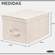 thumbnail image 5 of Pack 2 Cajas Organizadoras Carry All Plegables De Tela Beige L, 5 of 9
