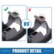 thumbnail image 3 of Unique Bargains Cubierta de Anclaje de Asiento Trasero ISOFix A2059200513 para Mercedes para Benz C300 C350 C200 2015-2020 Marrón Oscuro, 3 of 7