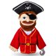 thumbnail image 1 of Marioneta de peluche ZJoey Pirate de 36 cm con boca móvil, 1 of 7