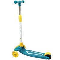 Puntostore - Scooter Plegable Amarillo De 4 Ruedas Iluminadas - Ps