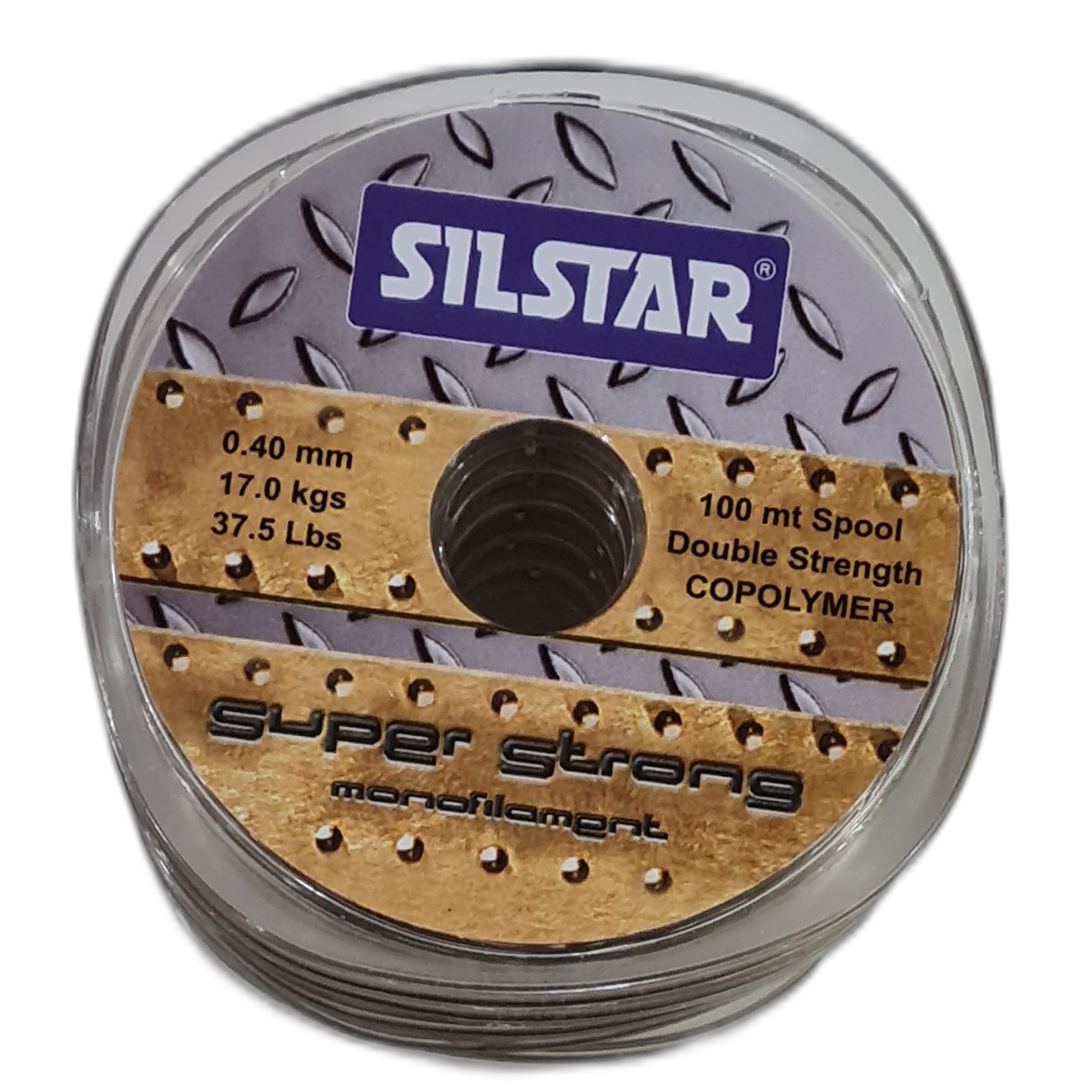 Silstar - Nylon De Pesca 0,40Mm Super Strong Resisten17Kg 100Mt Marron