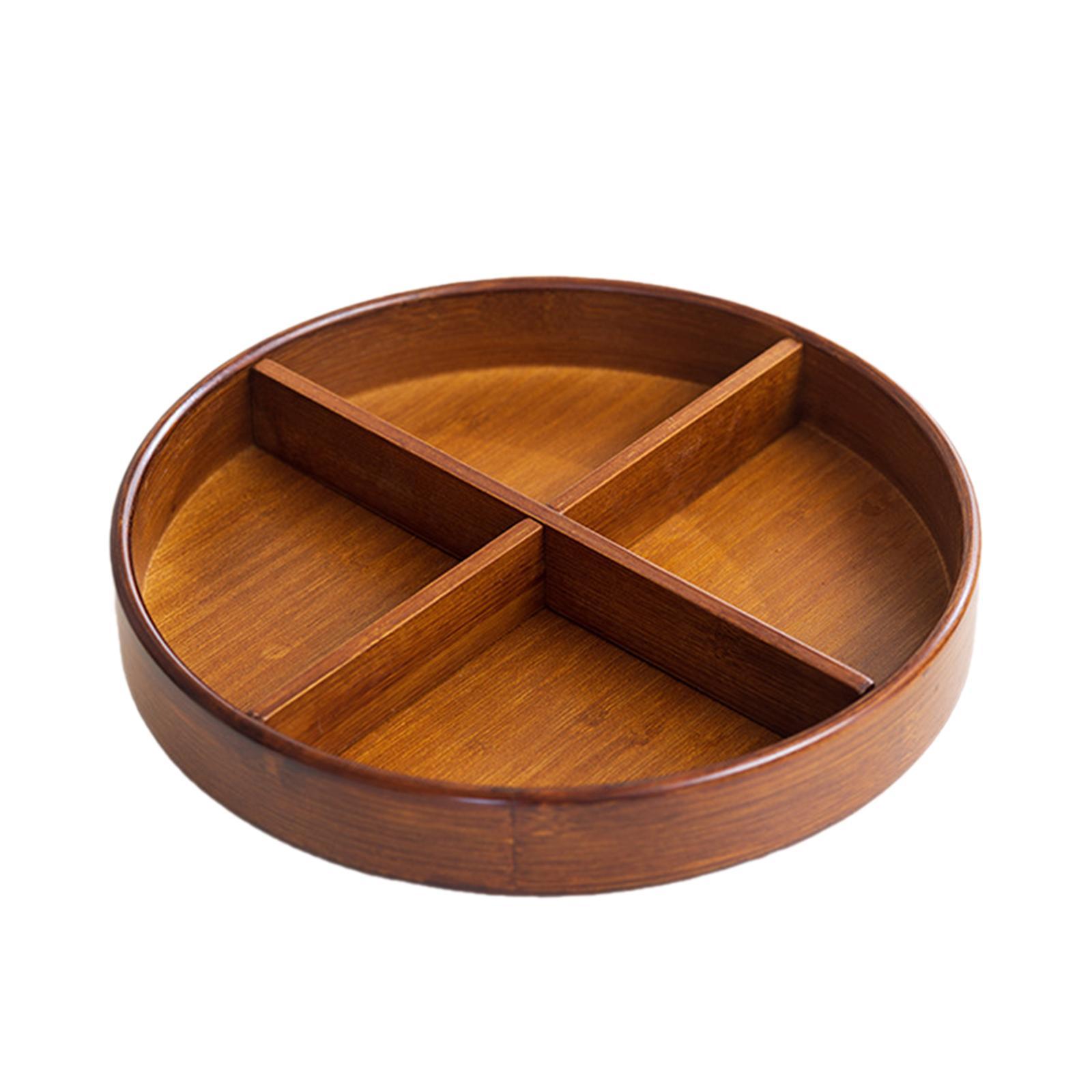 Magideal - Plato Giratorio Redondo Para Botella De Especias, Decoración Redonda, Almacenamiento En Encimera, Organizador, Bandeja Giratoria Para Escritorio Y Bañ