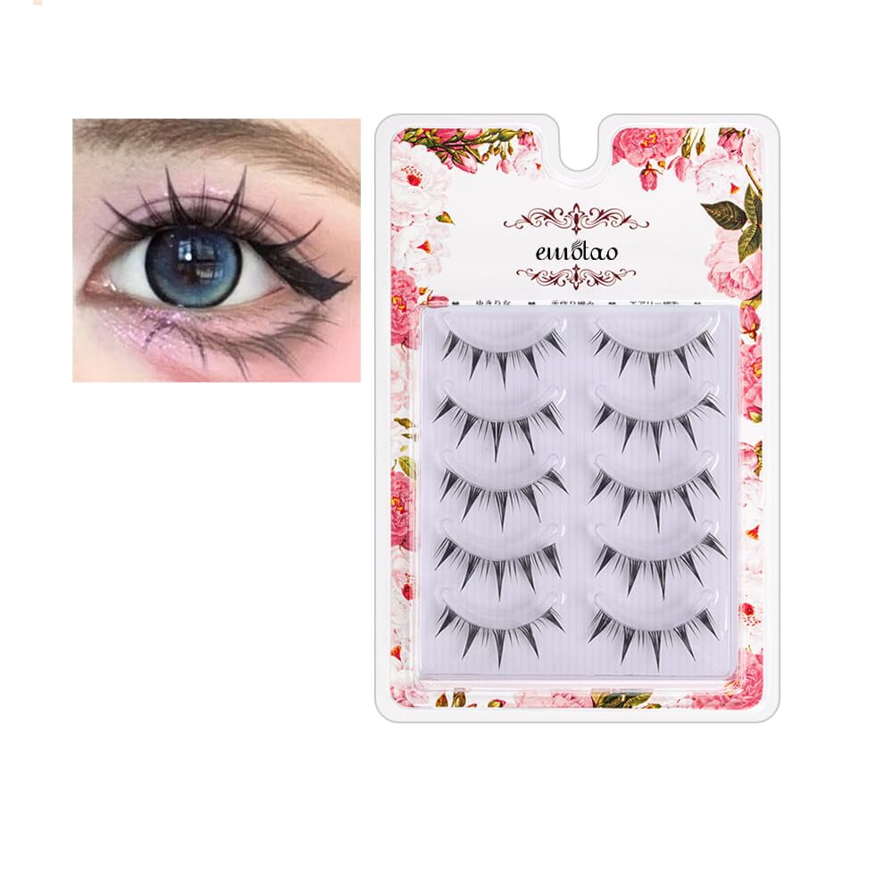 Pestañas Postizas Emotao, Estilo Manga, Cosplay, Estilo Japonés, 5 Pares