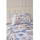 thumbnail image 1 of Quilt Sherpa Estampado Flores Blue 1,5 plazas, 1 of 5