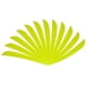 thumbnail image 2 of 12 piezas de 5 pulgadas Fletching Flecha Plumas Tiro con arco Pavo Pavo plumas fluorescentes amarillas, 2 of 5