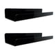 thumbnail image 5 of Estantes De Pared Flotantes De Acrílico De 2 Piezas Estantes De Repisa De Pared Modernos Para Dormitorio Negro, 5 of 5