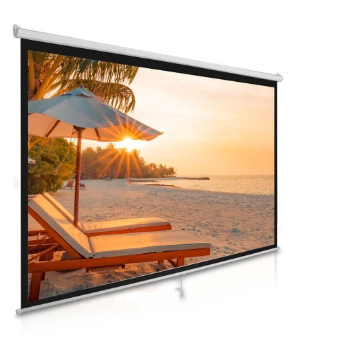 Gti - Telón Pantalla Para Proyector De 100 Pulgadas