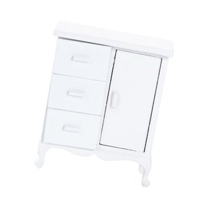 Magideal - Mini Gabinete Muebles En Miniatura Habitación Juego De Imaginación Realista Madera 1:12 Casa De Muñecas Gabinete En Miniatura Para Diseño De Escena De