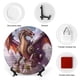 thumbnail image 3 of Dragón Plato decorativo de porcelana fina (bone china), plato decorativo de cerámica para hogar, oficina, soporte de pared, platos decorativos para dormitorio - 6 pulgadas (15 cm), 3 of 6