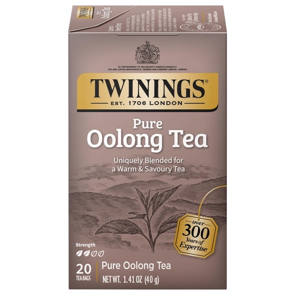 Bolsitas de té negro Pure Oolong de Tea Twinings, 20 unidades x 6 con cafeína