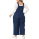 thumbnail image 3 of Agnes Orinda Pantalones de Petos para Mujer Talla Grande, Mono Casual de Mezclilla con Tirantes Ajustables, 1X Azul Oscuro, 3 of 6