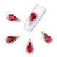 thumbnail image 2 of 10pieces rojo lágrima 3d bricolaje diy gemas clavo arte brillo manicura consejos, 2 of 3