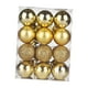 thumbnail image 4 of 24x Bolas De Navidad Decoración Del Hogar Adornos De Árbol De Navidad Para Fiesta Hogar Vacaciones Dorado, 4 of 5