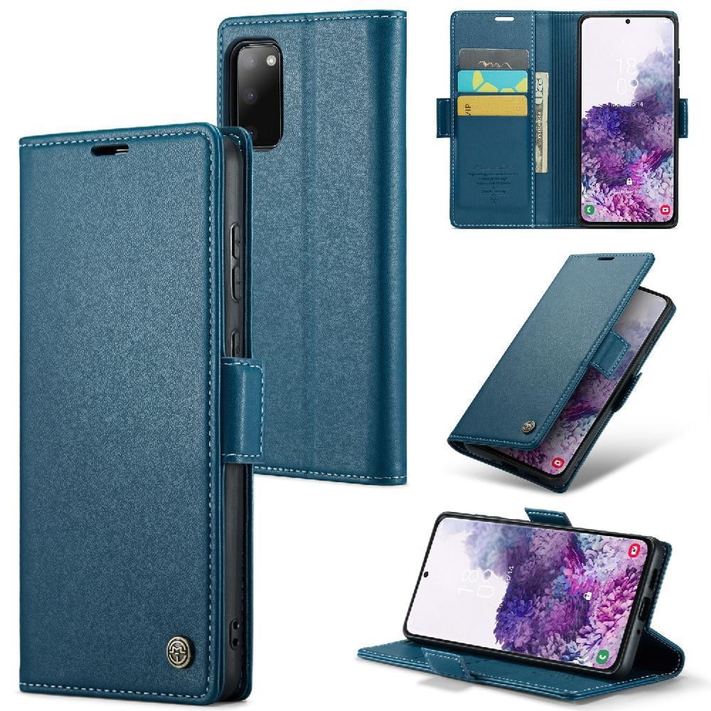 Caseme Tipo Cartera Samsung Galaxy S20 Con Cierre Magnético, Rfid, Tarjetero, Soporte, Carga Inalámbrica