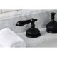 thumbnail image 2 of Grifo de baño Kingston Brass Duchess de instalación amplia, negro mate, 2 of 8